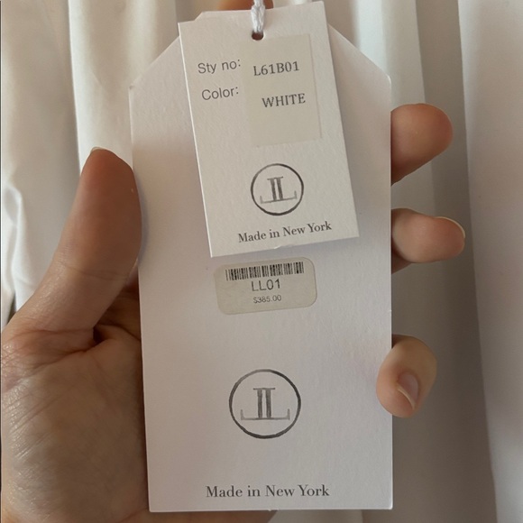 White off shoulder dress Liv & Laf NWT - Picture 3 of 6